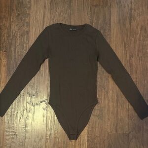 Zara Elegant Dark Long Sleeve bodysuit